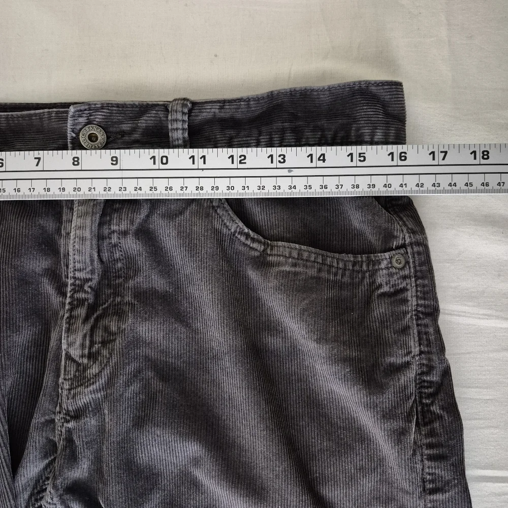 Banana Republic Pants Mens 32x30 Gray Corduroy Pima‎ Cotton Straight Leg Retro
